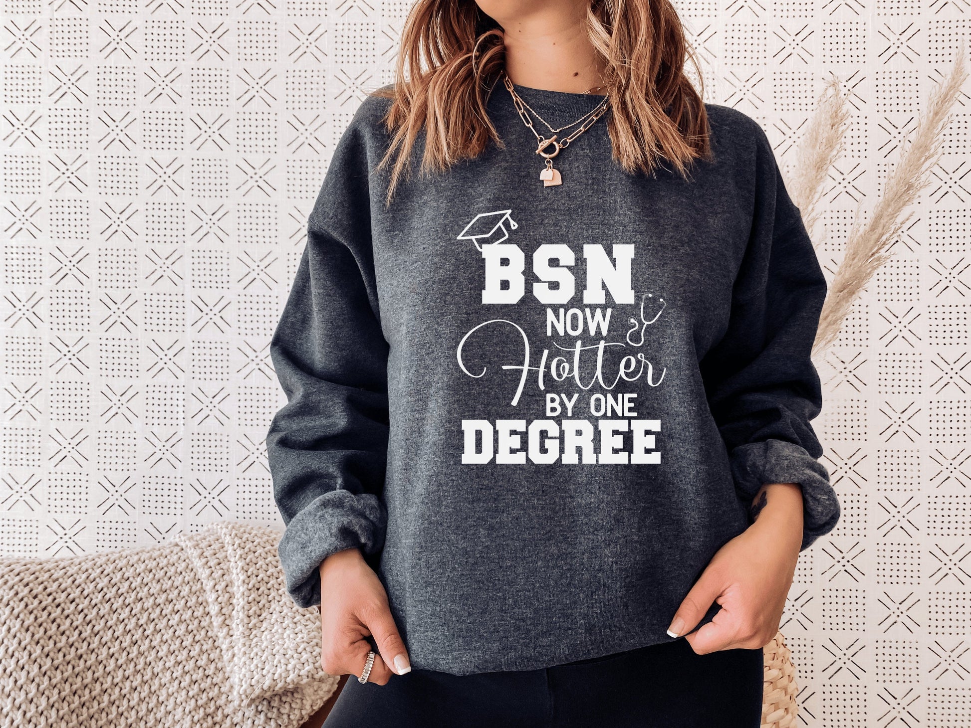 Bachelor Degree Nurse Shirt, BSN Shirt, BSN Sweatshirt - Mardonyx Sweatshirt Dark Heather / S