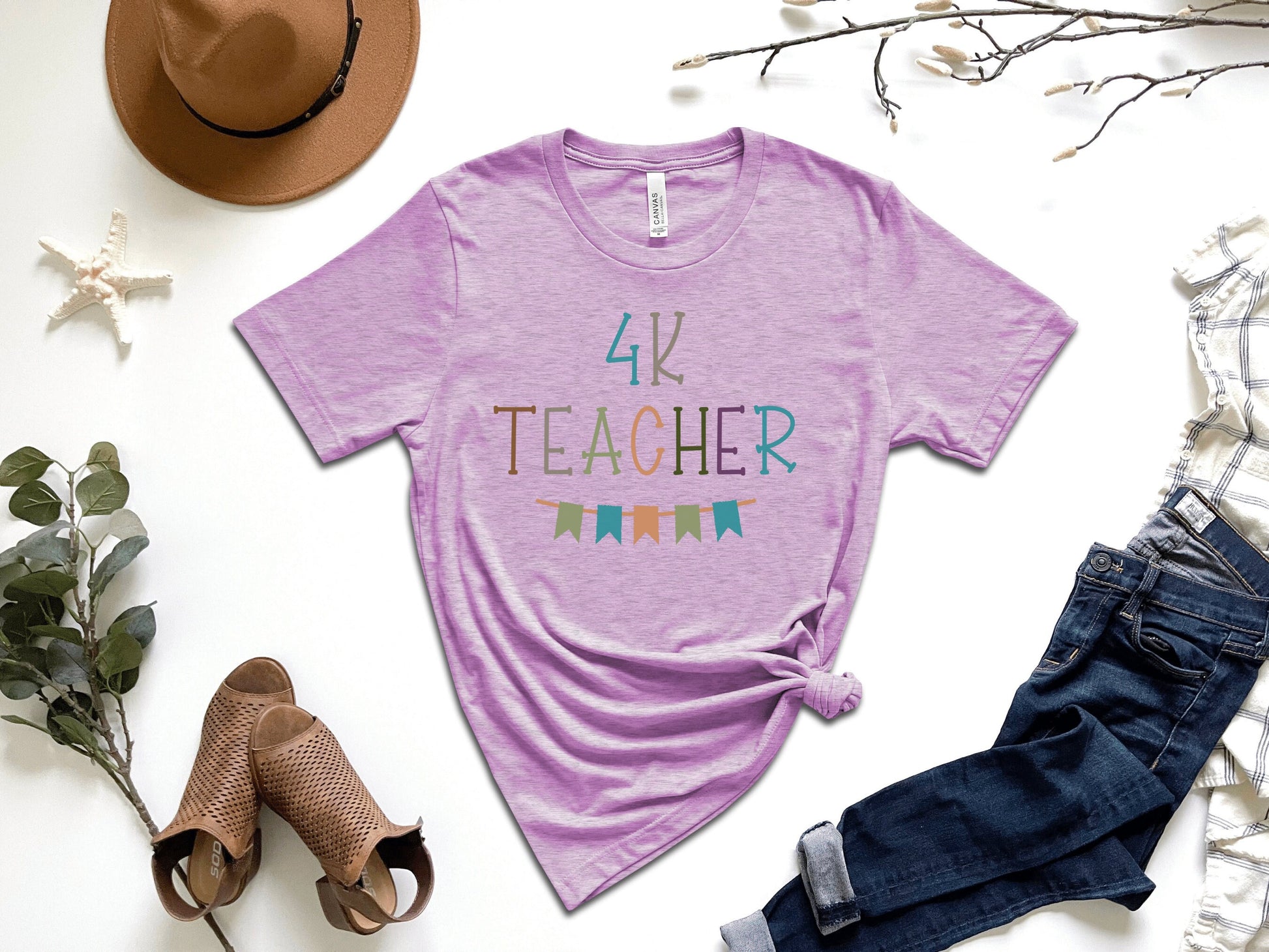 4K Teacher Shirt, 4K Lead Teacher, Four Year Old Kindergarten Teacher Shirt - Mardonyx T-Shirt Heather Prism Ice Bl / S