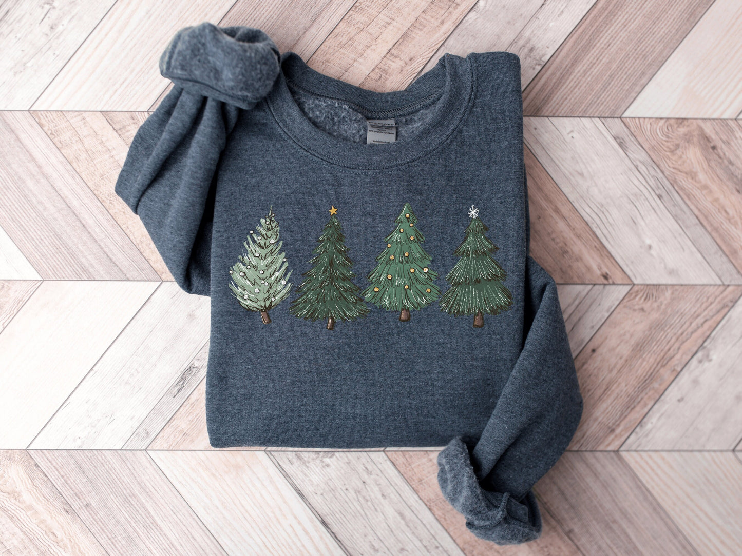 Womens Christmas Sweatshirt, Winter Sweatshirt, Christmas Sweater, Christmas Crewneck, Christmas Tree Sweatshirt, Holiday Sweaters for Women