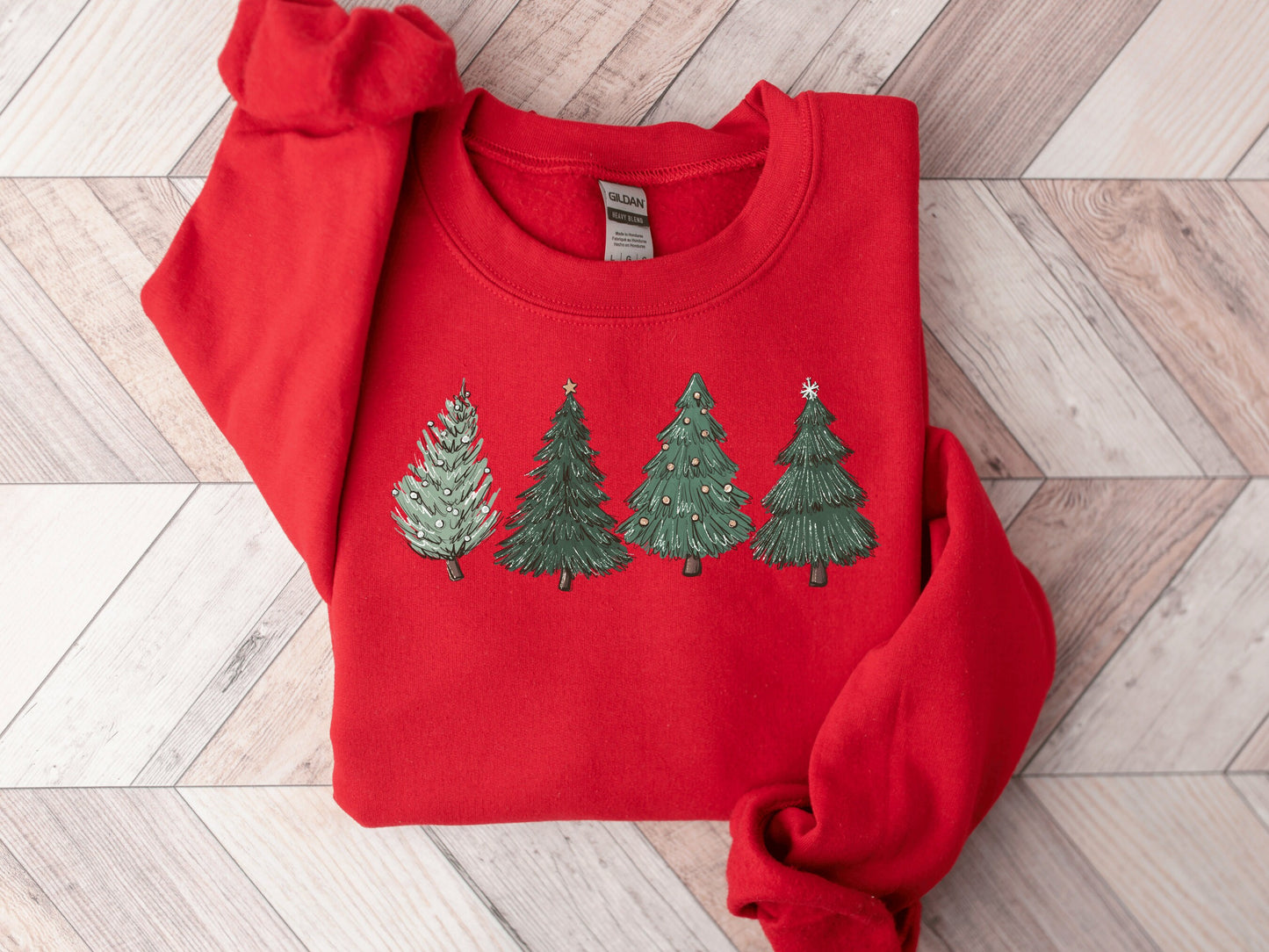 Womens Christmas Sweatshirt, Winter Sweatshirt, Christmas Sweater, Christmas Crewneck, Christmas Tree Sweatshirt, Holiday Sweaters for Women