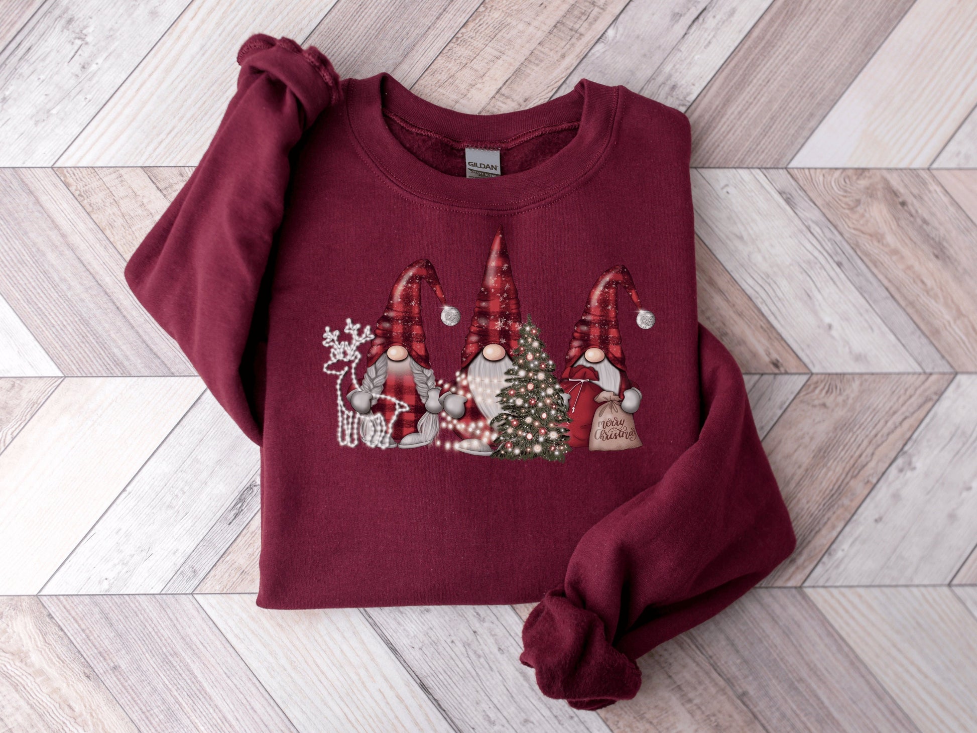 Christmas Gnomes Shirt, Gnome Shirt, Santa Gnomes Shirt, Christmas with my Gnomies, Christmas Shirt, Christmas Tee, Christmas Day Gift - Mardonyx T-Shirt Red / S