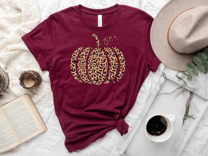 Leopard Pumpkin Halloween Shirt, Cheetah Pumpkin Shirt