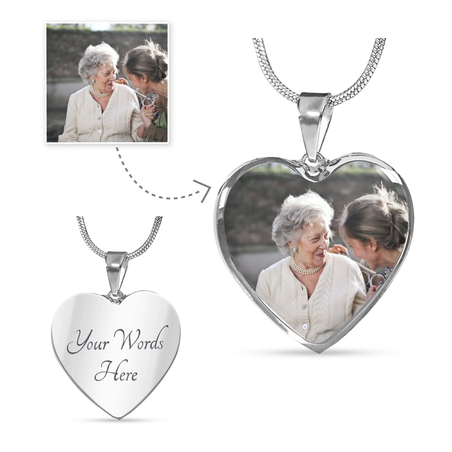 Loss of Loved One Necklace, Loss of Father Mother Gift, Memorial Gift, Remembrance Bereavement Gift, Sympathy Necklace