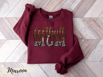 Mom Football Shirt, Mom Football Sweatshirt,Football Mom Crewneck,  Sweatshirt for Mom,  Football Shirt Mom T Shirt