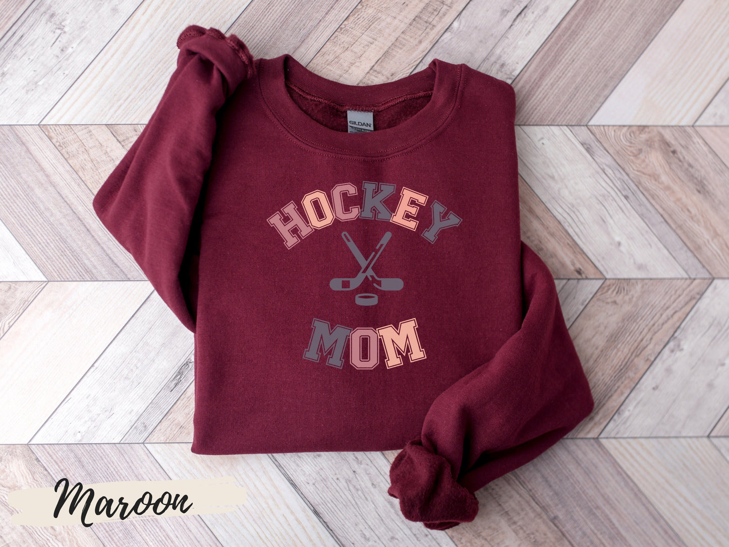 Hockey Mom Sweatshirt,Hockey Mom Crewneck Sweatshirt, Sweatshirt for Mom,Mom Hockey Shirt, Hockey Mom Shirt, Mothers Day Gift for Hockey Mom