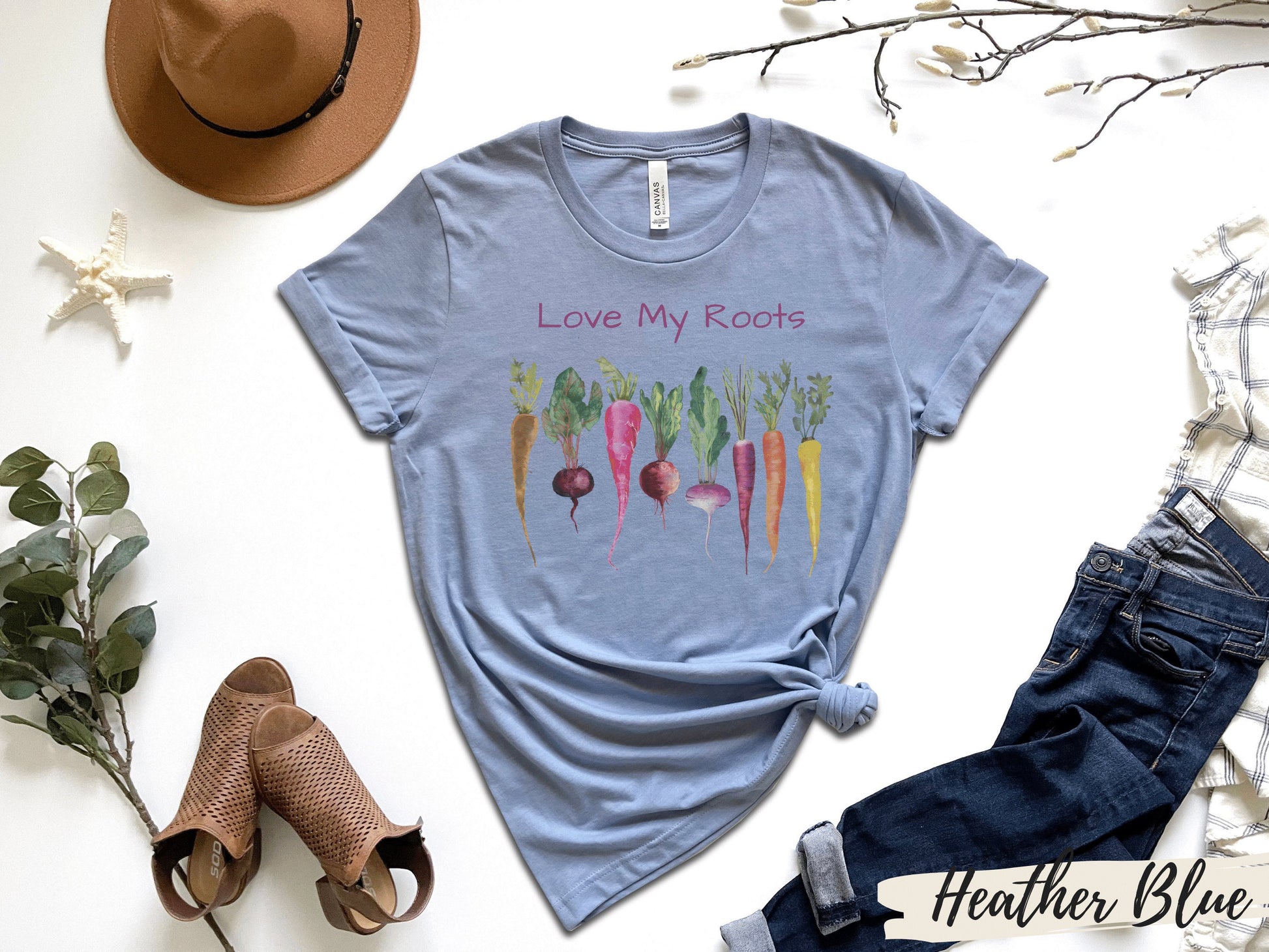 Love My Roots Family Shirt, Gardening Vegetable Design, Family Sayings, Family Reunion Shirt,Family Reunion Gift. Family Reunion Favors - Mardonyx T-Shirt Heather Dust / S