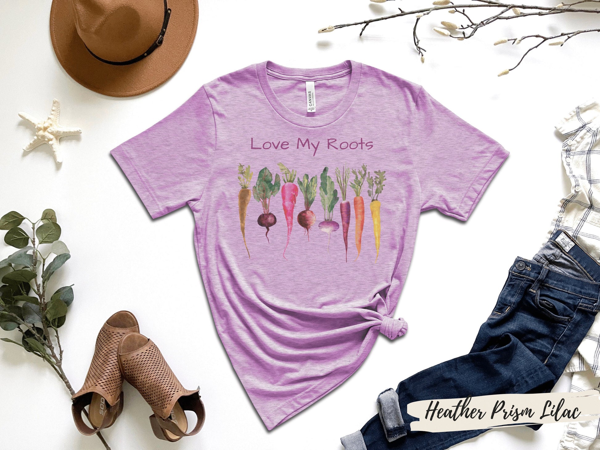 Love My Roots Family Shirt, Gardening Vegetable Design, Family Sayings, Family Reunion Shirt,Family Reunion Gift. Family Reunion Favors - Mardonyx T-Shirt Heather Prism Dusty / S