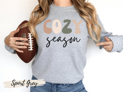 Retro Font Cozy Season Fall Sweatshirt