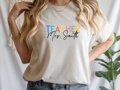 Personalized Teacher Shirt, Custom Teacher Shirt, Custom Teacher Gifts, Teacher Shirts, New Teacher Shirt, Teacher Appreciation Gift