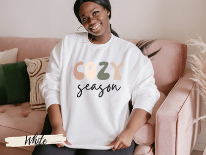 Retro Font Cozy Season Fall Sweatshirt