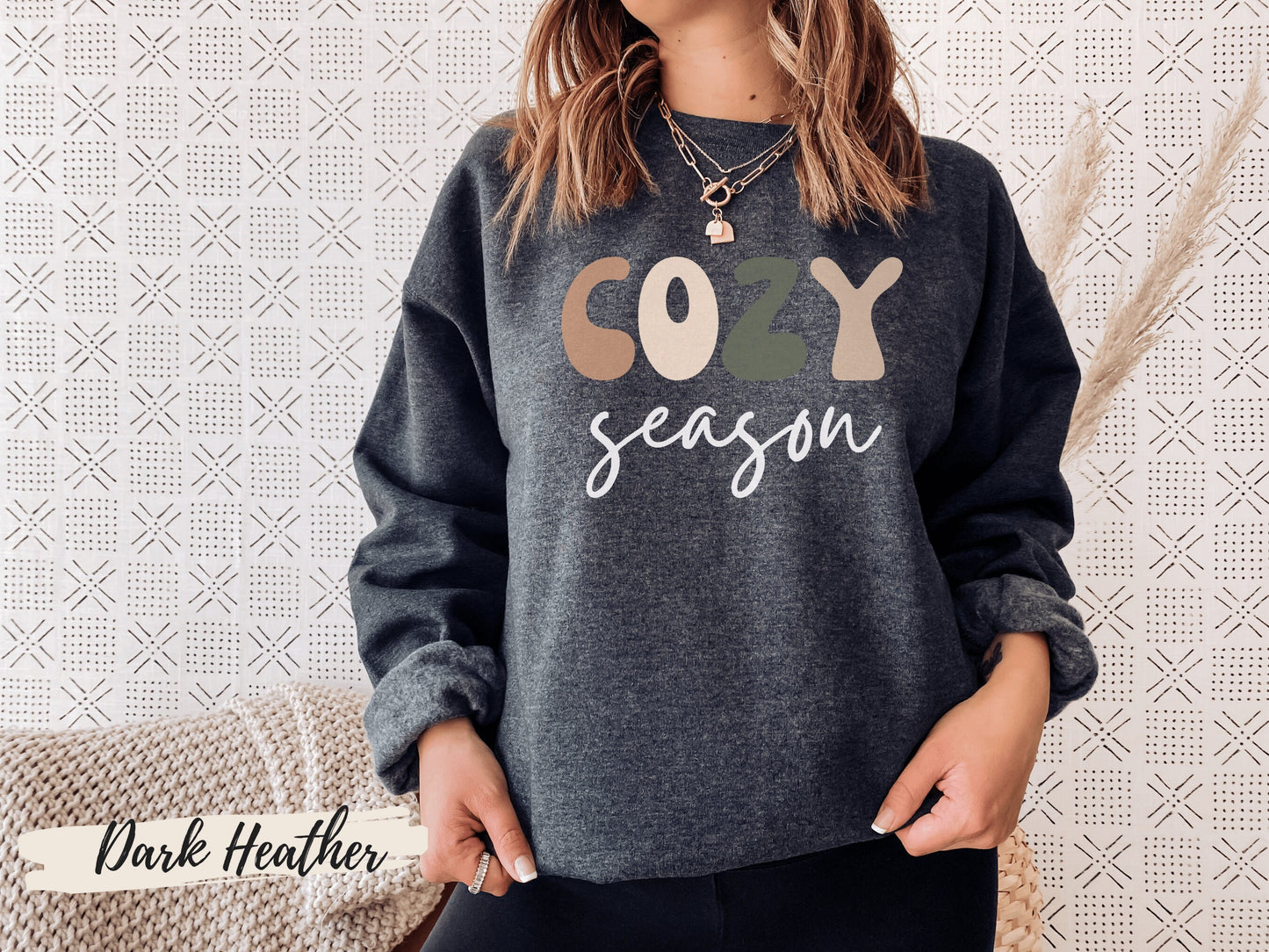 Retro Font Cozy Season Fall Sweatshirt