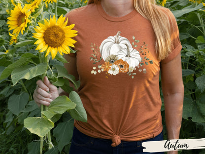 Women's Pumpkin Fall Thanksgiving T-Shirt