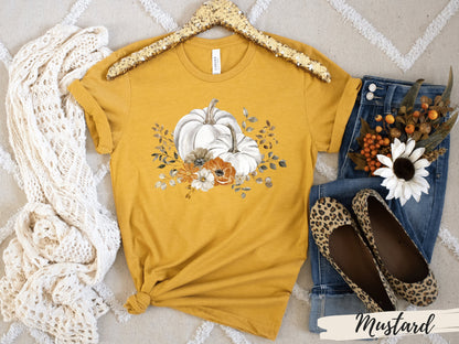 Women's Pumpkin Fall Thanksgiving T-Shirt