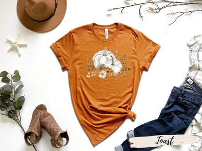 Women's Pumpkin Fall Thanksgiving T-Shirt