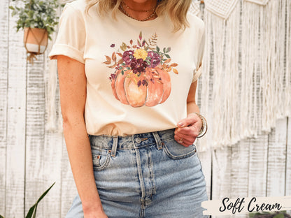 Women's Pumpkin Fall Thanksgiving T-Shirt