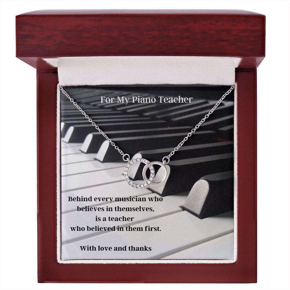 Piano Teacher Gift Necklace, Music Teacher Gift, Piano Teacher Gifts, Gift for Piano Teacher, Christmas Gift for Piano Teacher