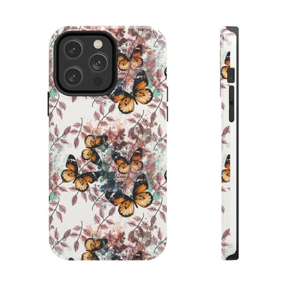 Aesthetic Phone Case, Butterfly Cottagecore Design. Phone Case Aesthetic Design, Trendy Vintage Butterfly iPhone Galaxy Phone Case, - Mardonyx