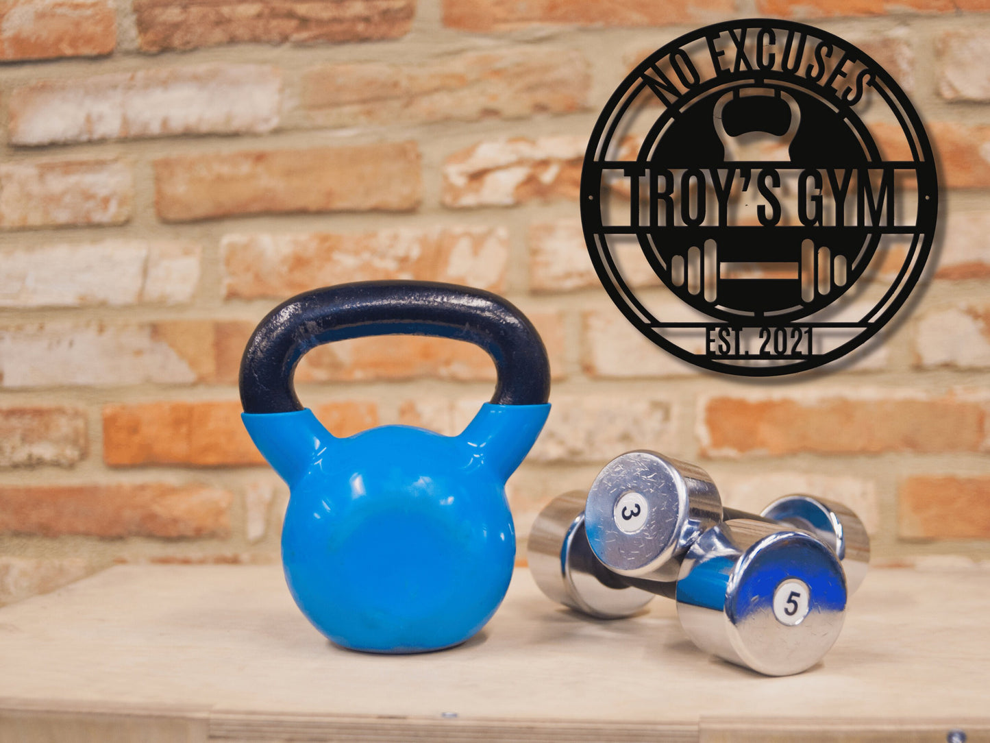 Personalized Home Gym Signs for Workout Room
