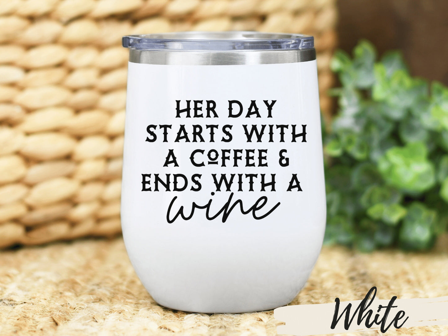 Wine Coffee Lover Tumbler, Funny Insulated Tumbler, Wine Lover Gifts, Travel Wine Glasses, Insulated Wine Glass, Personalized Wine Tumbler