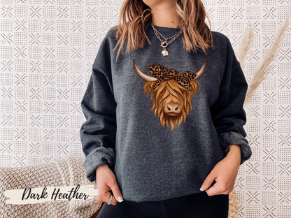 Highland Cow Sweatshirt,Highland Cow Gifts for Her, Highland Cow Shirt