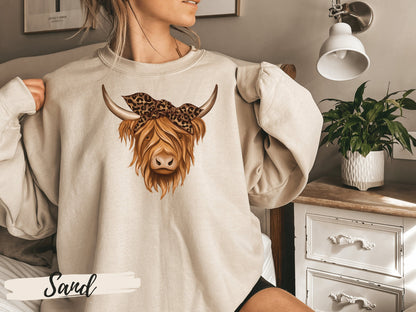 Highland Cow Sweatshirt,Highland Cow Gifts for Her, Highland Cow Shirt