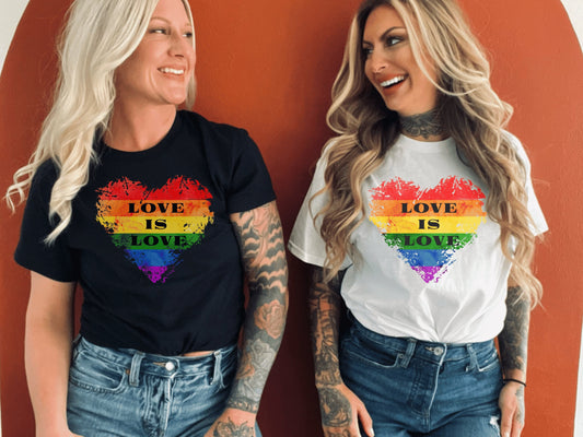Gay Pride Shirt, Love is Love TShirt, LGBTQ Pride Shirt, Rainbow Shirt, Pride Ally Shirt, Equality Shirt
