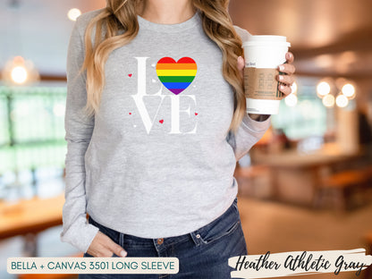 Valentines Day, Womens Love is Love Shirt, Pride Shirt, Mens Love Rainbow Shirt, Kindness Shirts, LGBTQ Support Tees, Gay Pride Shirt - Mardonyx T-Shirt