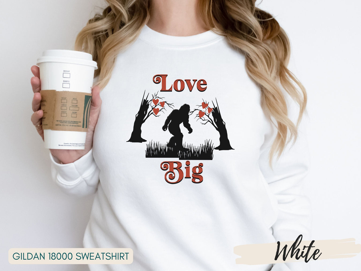 Bigfoot Shirt, Sasquatch Shirt, Love Bigfoot Valentine's Day Shirt, Yeti Shirt, Love Big Valentine Shirt
