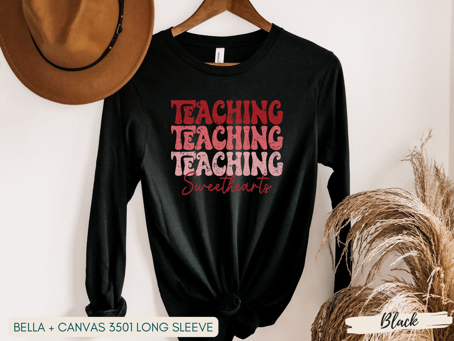 Teaching Sweethearts T-Shirt - Fun Pink Text Design for Valentine's Day