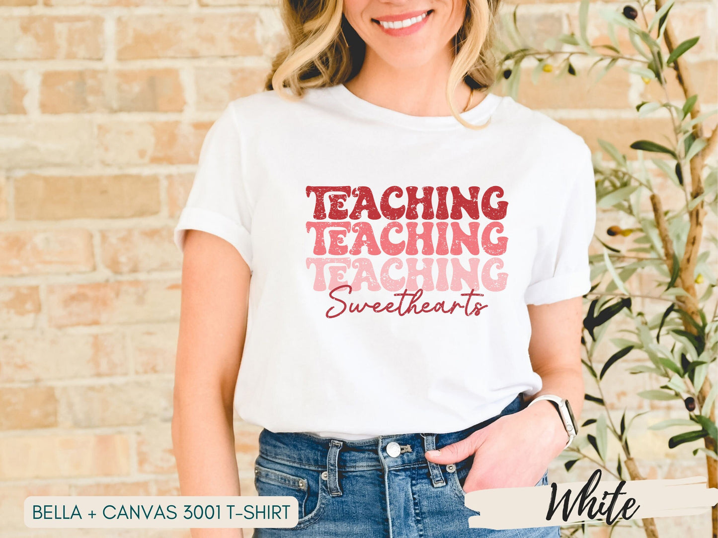 Teaching Sweethearts T-Shirt - Fun Pink Text Design for Valentine's Day
