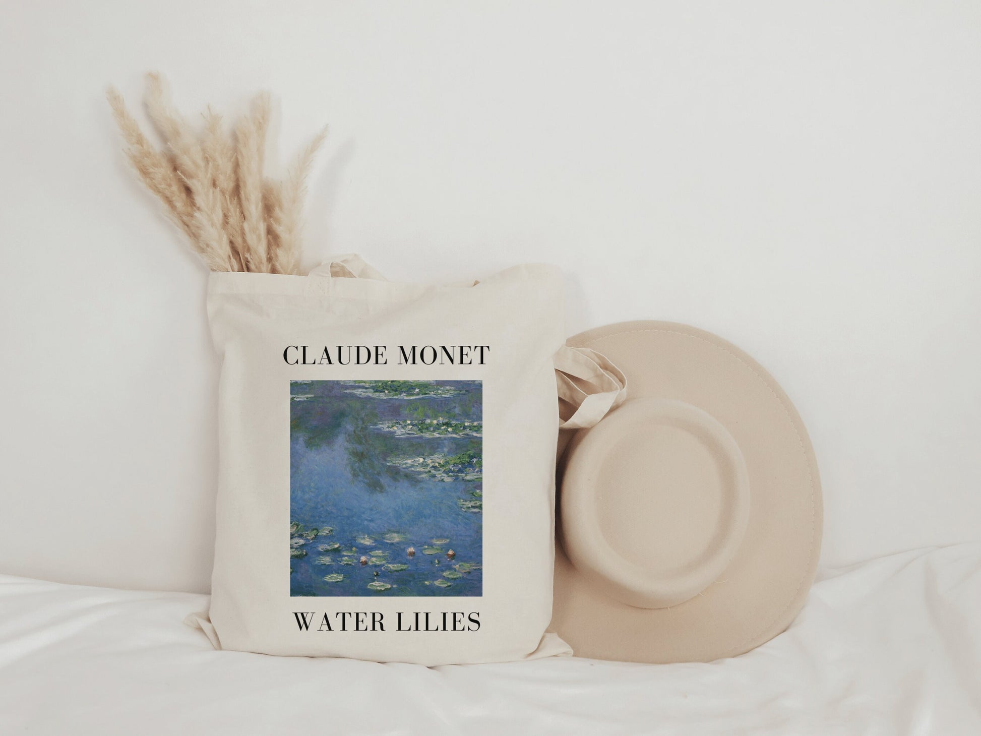 Claude Monet Water Lilies Tote Bag, Art Tote Bag, Monet Gift, Aesthetic Tote Bag - Mardonyx