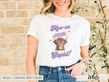Highland Cow Valentine Shirt, Cow Lover Shirt, Funny Valentine Shirt, Cow Lover Gift, Valentine Day Gift, Cow Shirt