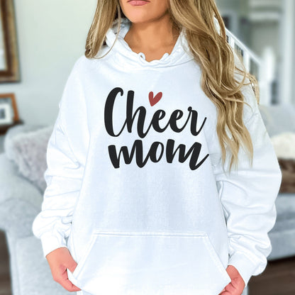 Cheer Mom Hoodie Cheerleader Mom Sweatshirt - Mardonyx Sweatshirt White / S