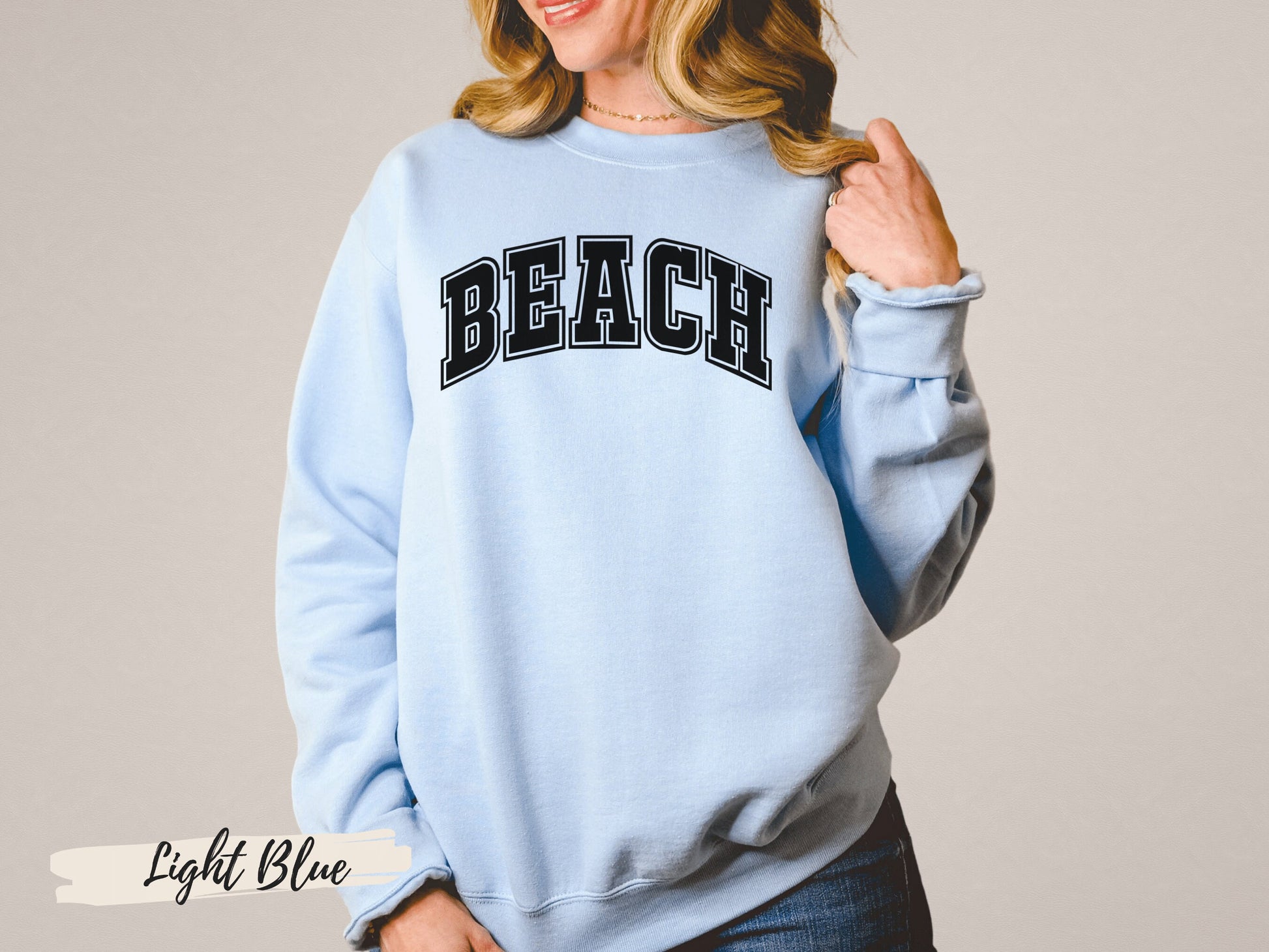 Beach Sweatshirt, Beach Sweater - Mardonyx Sweatshirt Pink / S