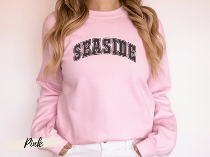 Seaside Sweatshirt,Seaside Sweater,Sitting Seaside, Boating Sweatshirt, Beach Pullover, Beach Coverup, Florida Sweatshirt, Travel Sweatshirt