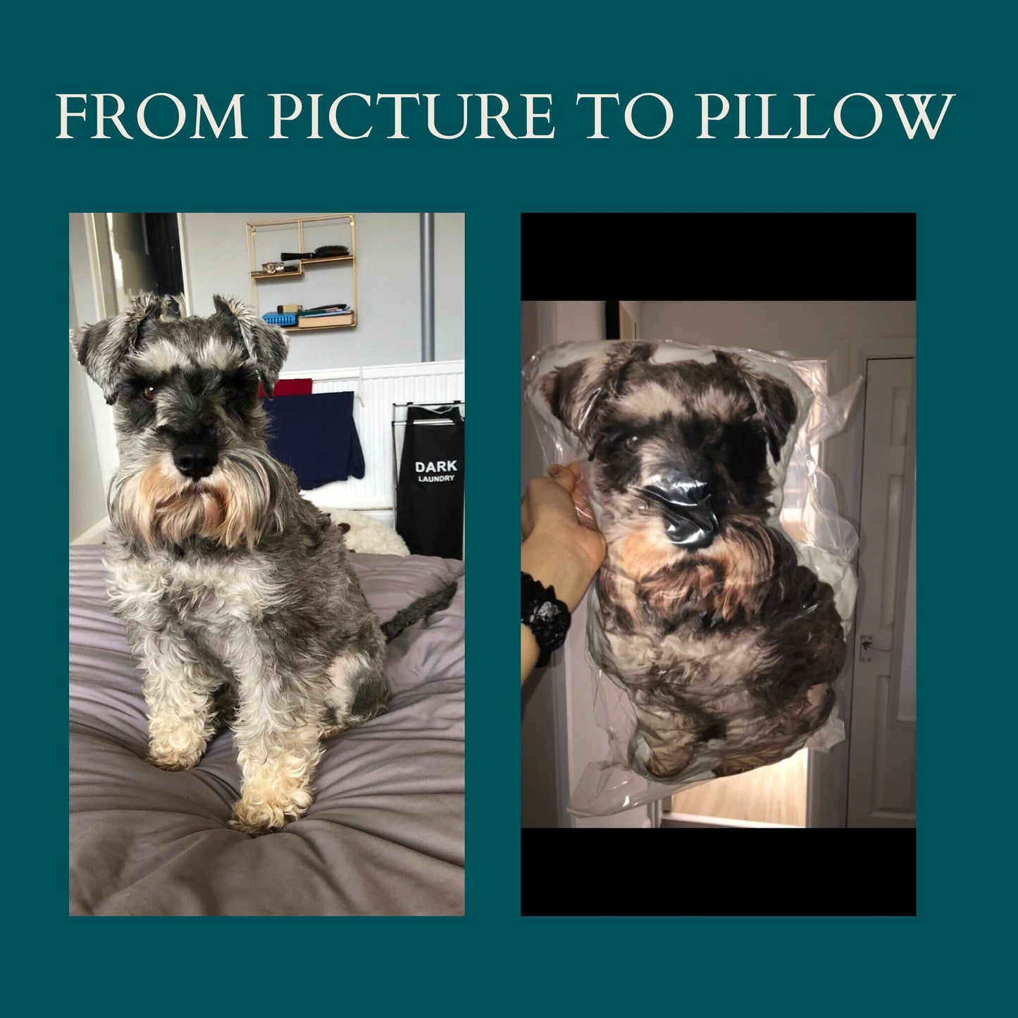 Custom Pet Pillow, Personalized Pet Memorial Gift, Custom Shaped Pillow, Dog Pillow, Cat Pillow, Pet Lover Gift, Double-Sided Pillow