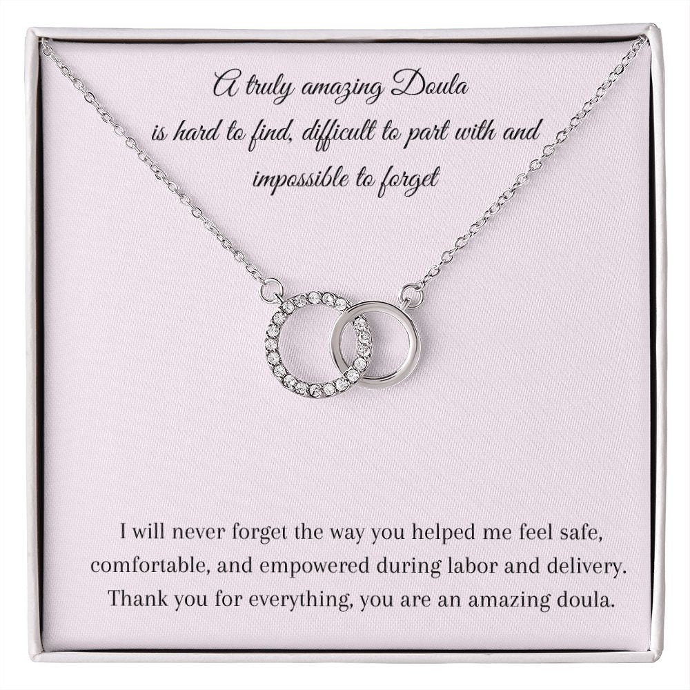 Doula Midwife Necklace Thank You Gift - Mardonyx Jewelry Luxury Box w/LED