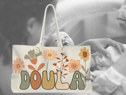 Doula Birth Bag, Doula Canvas tote bag, Postpartum Doula Gift Bag, Labor Doula Bag, Doula Business Tote, Doula Gift, Gift for Midwife - Mardonyx