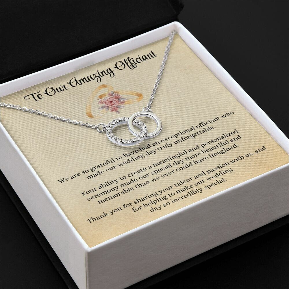 Wedding Officiant Thank You Gift, Gift for Wedding Officiant Necklace, Amazing Wedding Officiant Appreciation Gift