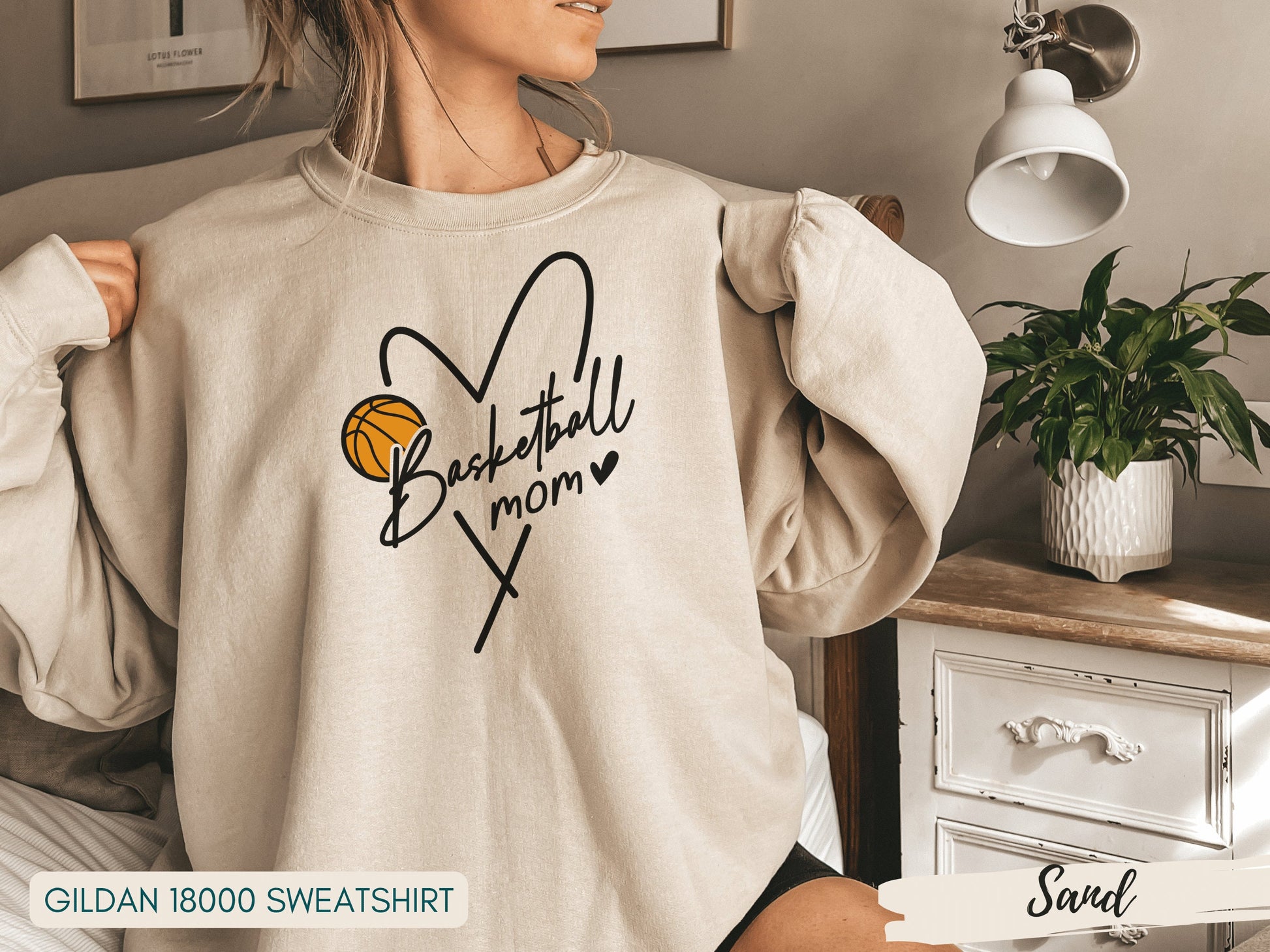 Basketball Mom Sweatshirt, Basketball Mom Shirt, Mom Sweatshirt, Mother's Day Gift, Sport Mom Gift - Mardonyx Sweatshirt S - Sweatshirt / Gray