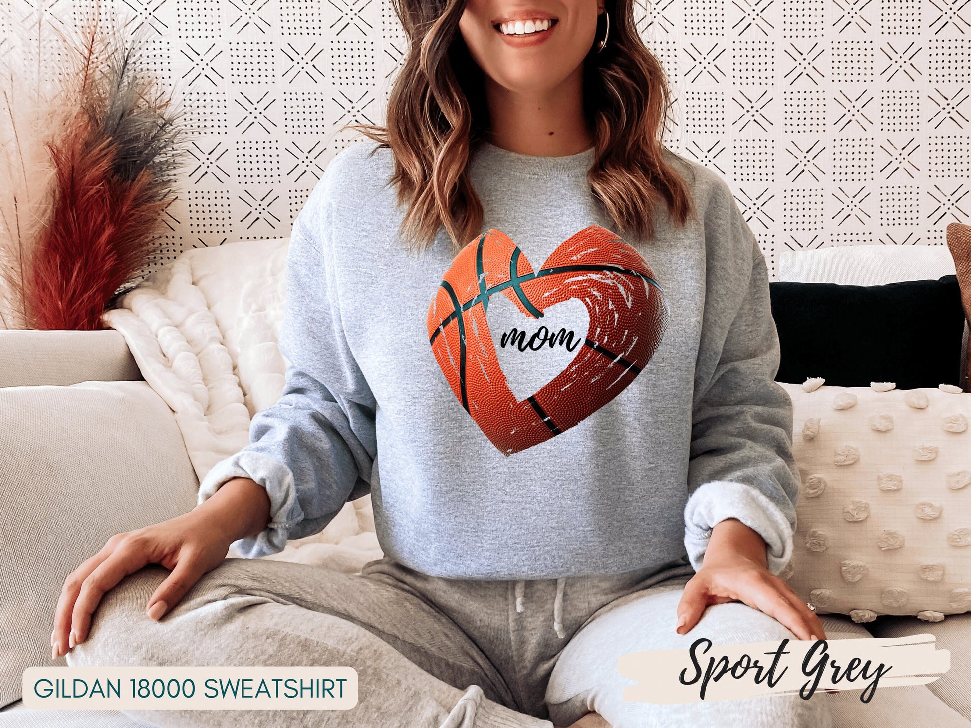 Basketball Mom Sweatshirt, Basketball Mom Shirt, Mom Sweatshirt, Mother's Day Gift, Sport Mom Gift, Basketball Shirt - Mardonyx Sweatshirt S - Sweatshirt / Black