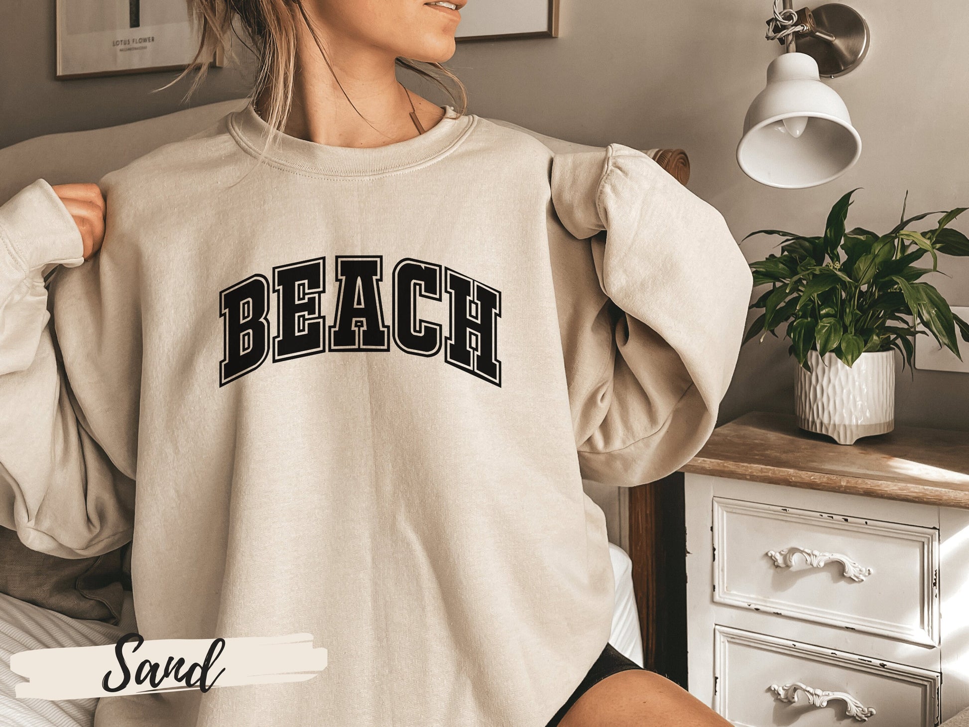 Beach Sweatshirt, Beach Sweater - Mardonyx Sweatshirt Black / S