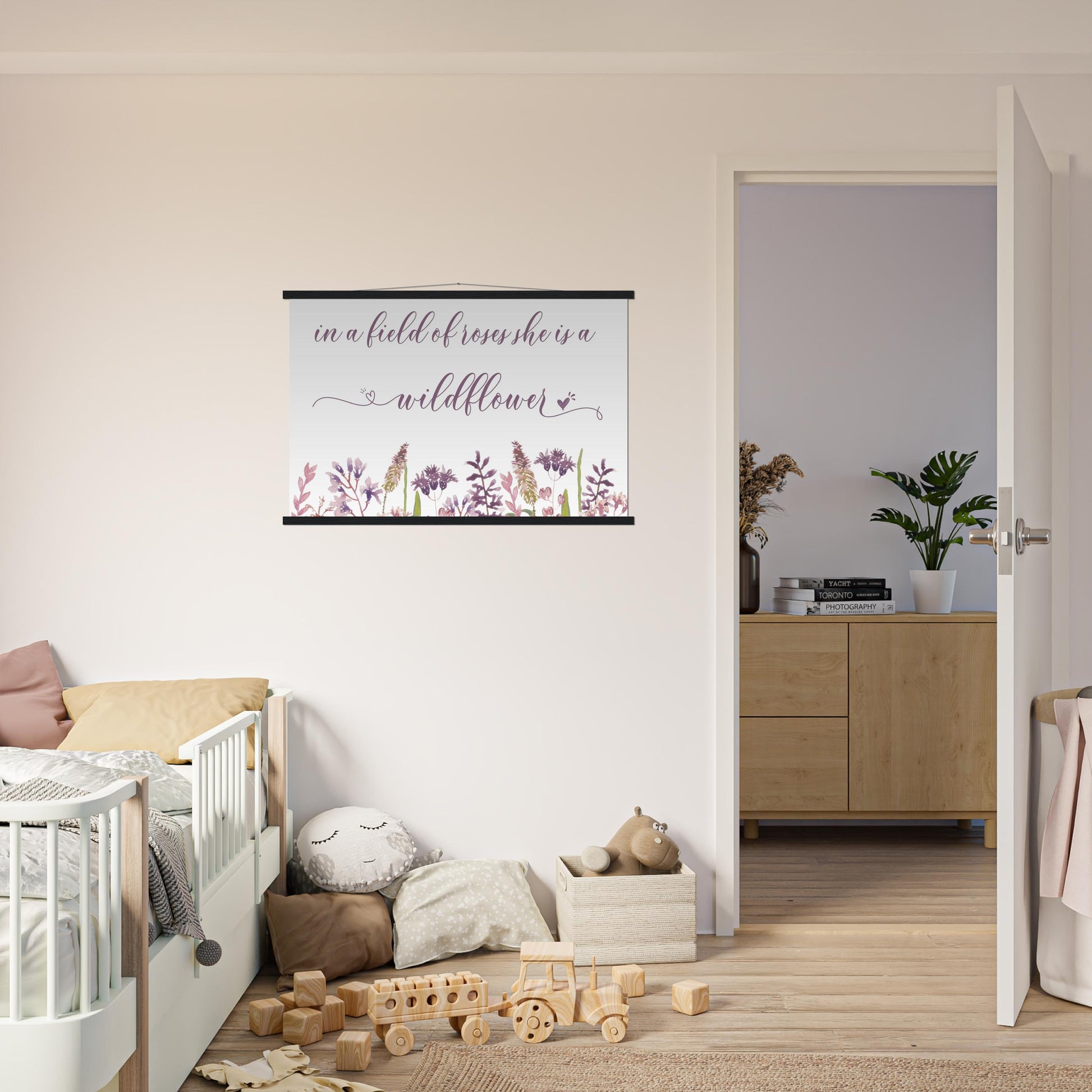 Baby Girl Nursery Decor - She is a Wildflower - Mardonyx