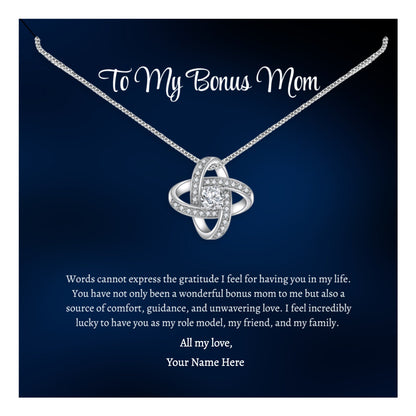 Bonus Mom Necklace, Bonus Mom Gift, Step Mom Gift, Second Mom Gift, Stepmom Wedding Gift from the Groom, Bonus Mom Gift from Bride - Mardonyx Jewelry