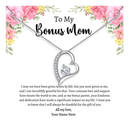 Bonus Mom Gift From Bride, Stepmom Wedding Gift From The Groom, StepMom Necklace, Bonus Mom Necklace, Bonus Mom Wedding Gift, Bonus Mom Gift - Mardonyx Jewelry