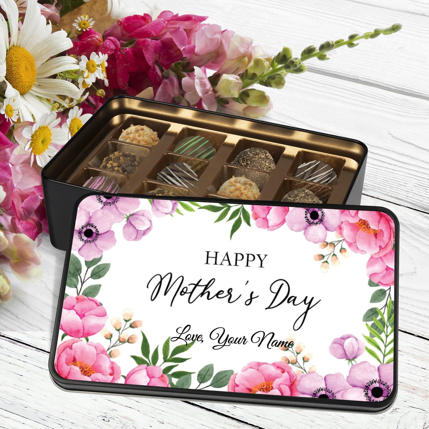 Mothers Day Chocolate Gift, Chocolate Truffles for Mom, Chocolate Gift, Dark Chocolate, Mothers Gift, Gift for Mother, 1st Mothers Day Gift