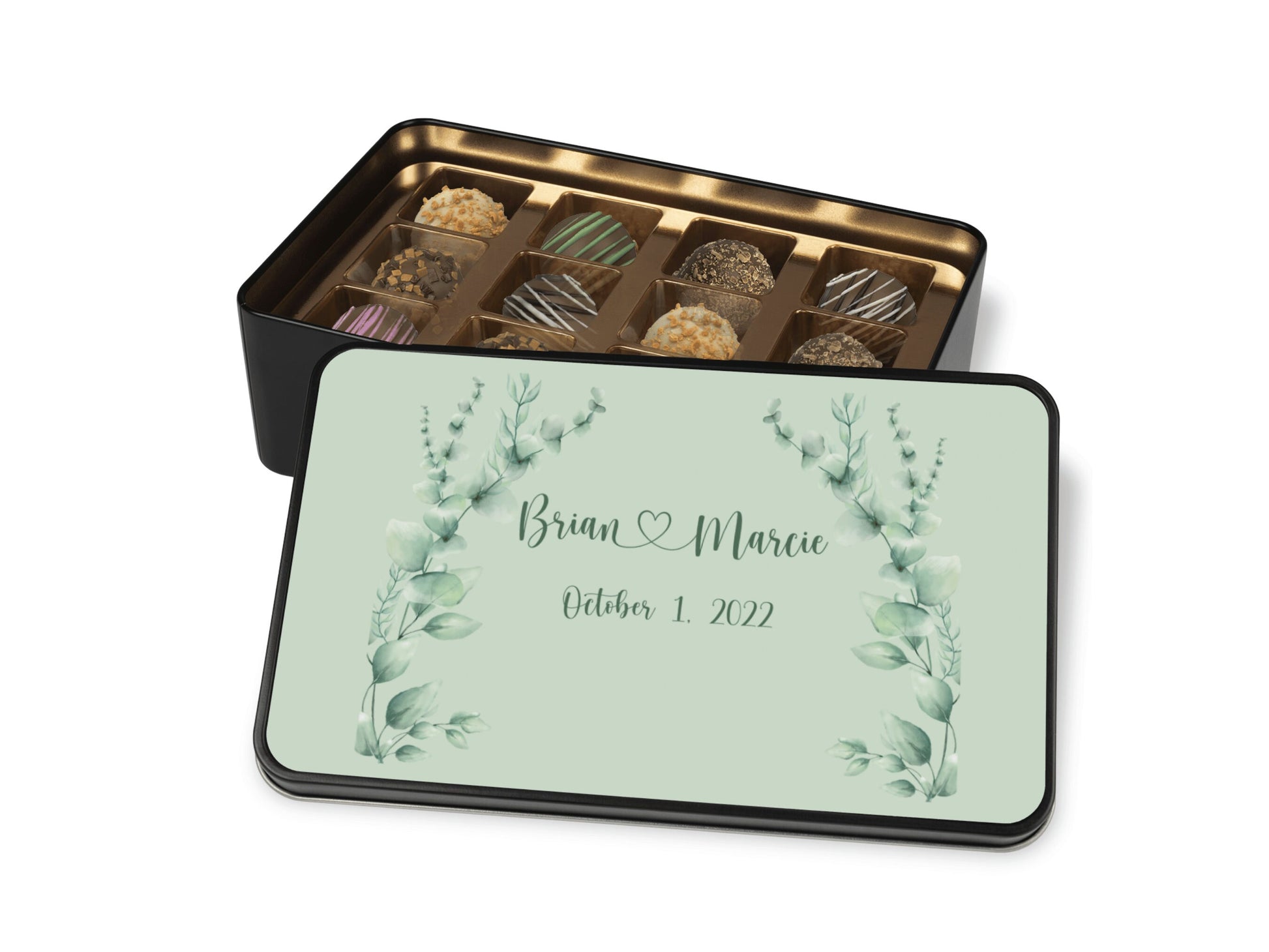 Custom Wedding Christening Chocolate Truffles - Mardonyx Candy