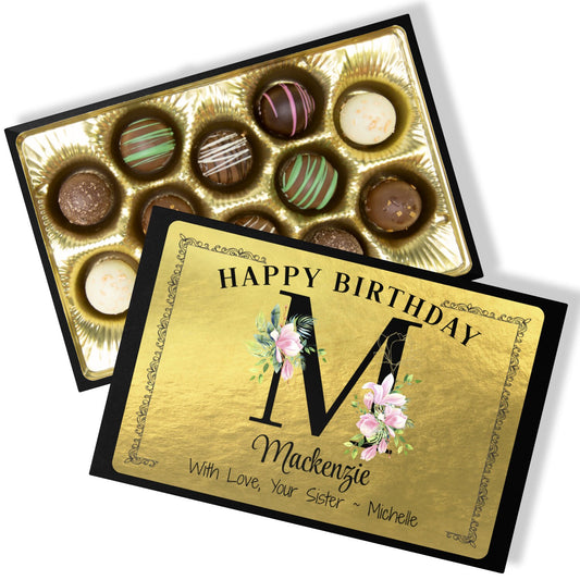 Birthday Chocolate Gifts, Chocolate Gift Box, Birthday Personalized Gifts for Her, Birthday Sister Gift, Customized Chocolate Gift Box
