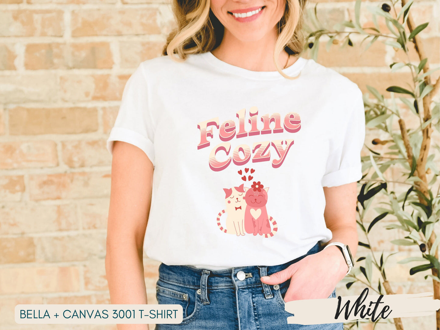 Cat Shirt For Women, Gift for Cat Lover, Cat Mom T-Shirt, Cat Valentines Shirt