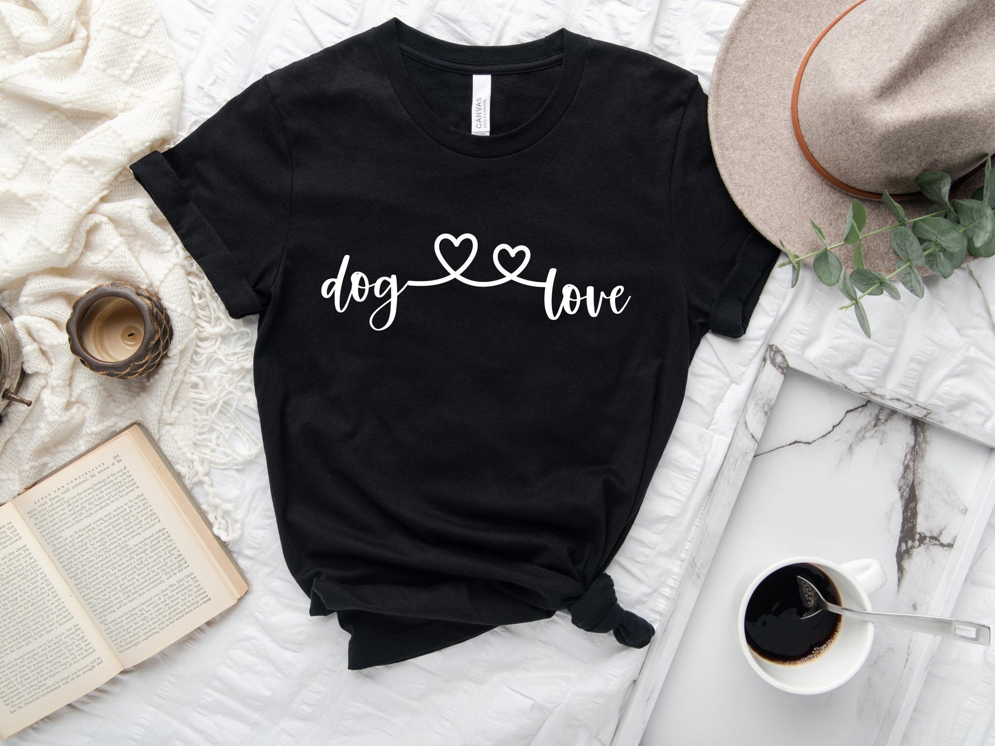 Dog Mom Tshirt, Dog Love Heart Shirt, Dog Mom Gift, Dog Mom Tee, Dog TShirt for Women - Mardonyx T-Shirt Navy / S